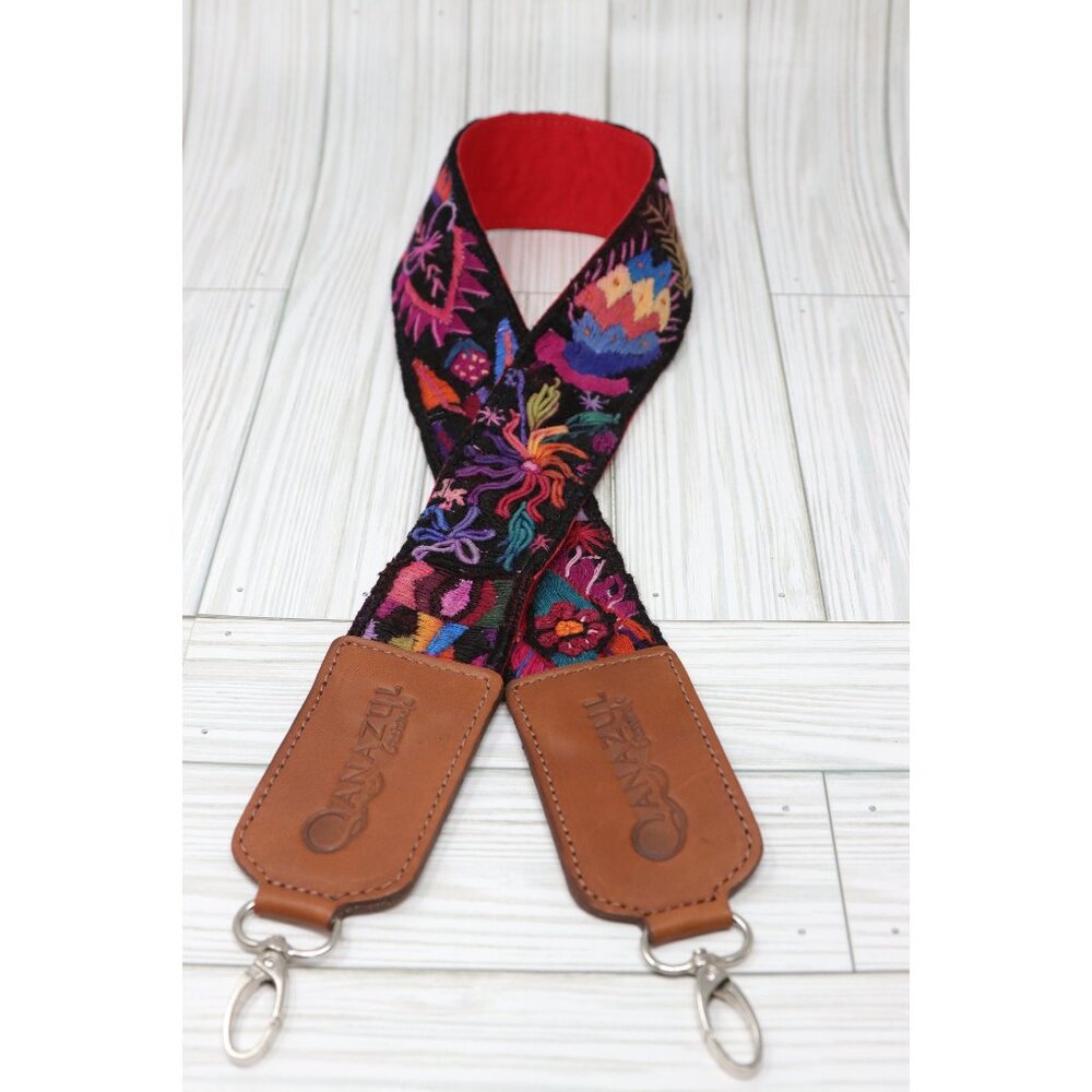 Guatemalan faja vintage embroidered handwoven strap|Camera Strap|Handmade straps